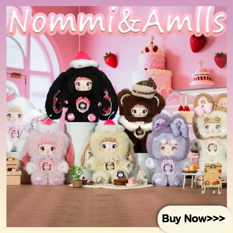 

Hi Toy Nommi X Amlls Sweet Hearts Series Large-Sized Vinyl Plush Blind Box Cute Doll Pendant Mystery Gift Collectible Trendy Toy