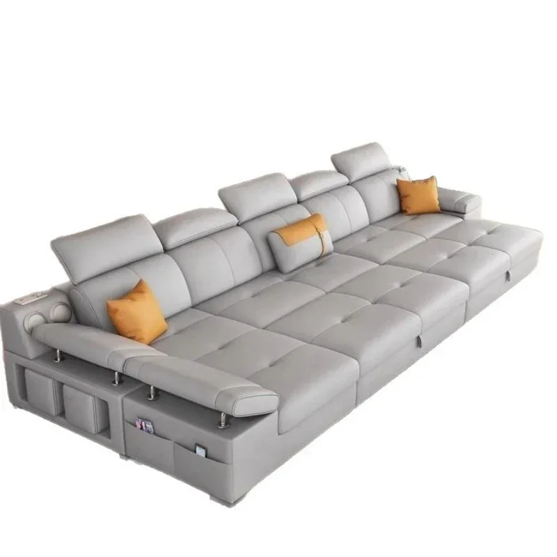 Sofa bed with broaching bed Two modern simple small apartment dual-purpose retractable multi-functional sofa