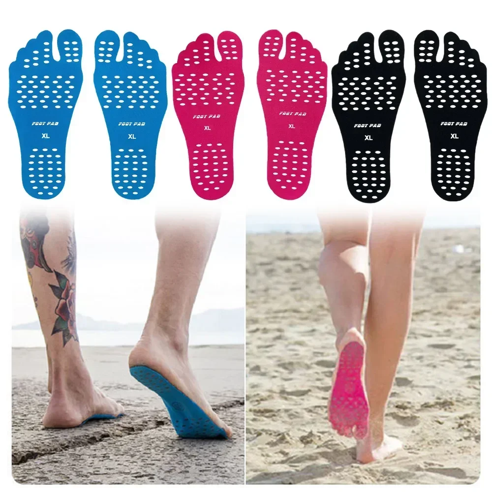 Zapatos de playa antideslizantes, plantillas adhesivas para pies, flexibles, belleza, salud, cuidado de la piel, Verano