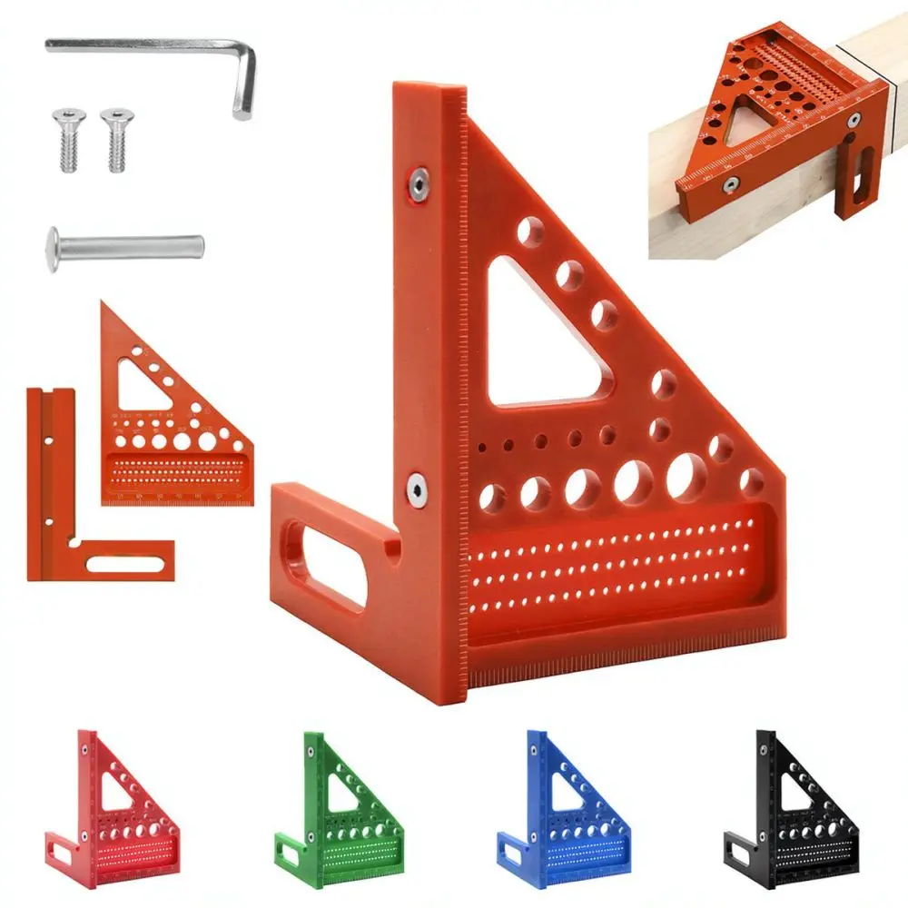Reliable Woodworking Triangle Square Tool Multi Function Layout Gauge For Precision Wood Marking Carpentry Measurement Utility