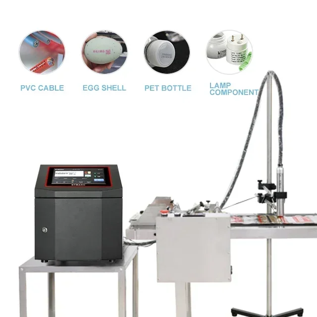 

Industrial CIJ Inkjet Printer QR Code Batch Number Printing Machine Ink Jet CIJ Printer For Bottle Wire Cable Coding Expiry