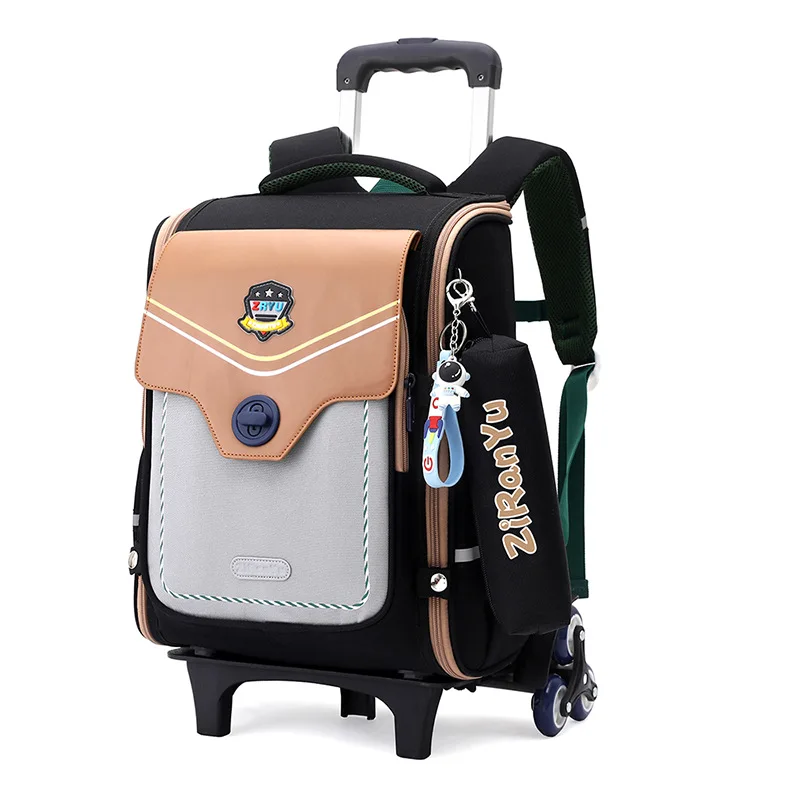 Wheeled backpack Kids Trolley School Bag Children School Backpacks with Wheels School Book Bags For Students Rolling Backpack