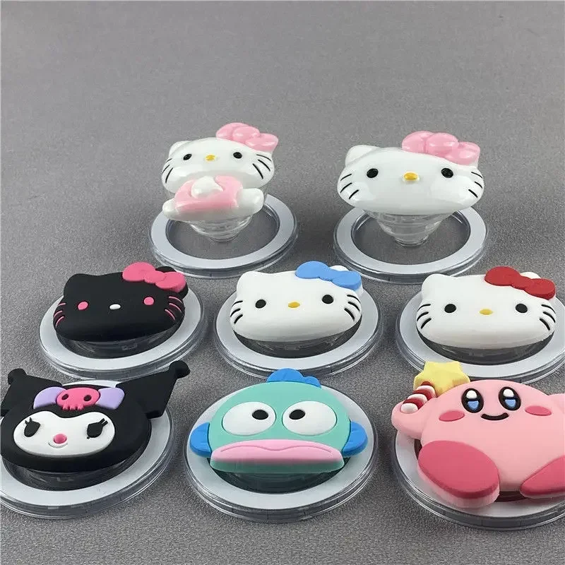 

Sweet Hello Kitty Anime Kawaii Kuromi Fashion Retractable Stand Cute Sanrio Ins Mobile Phone Holder Lovely Gifts for Kids