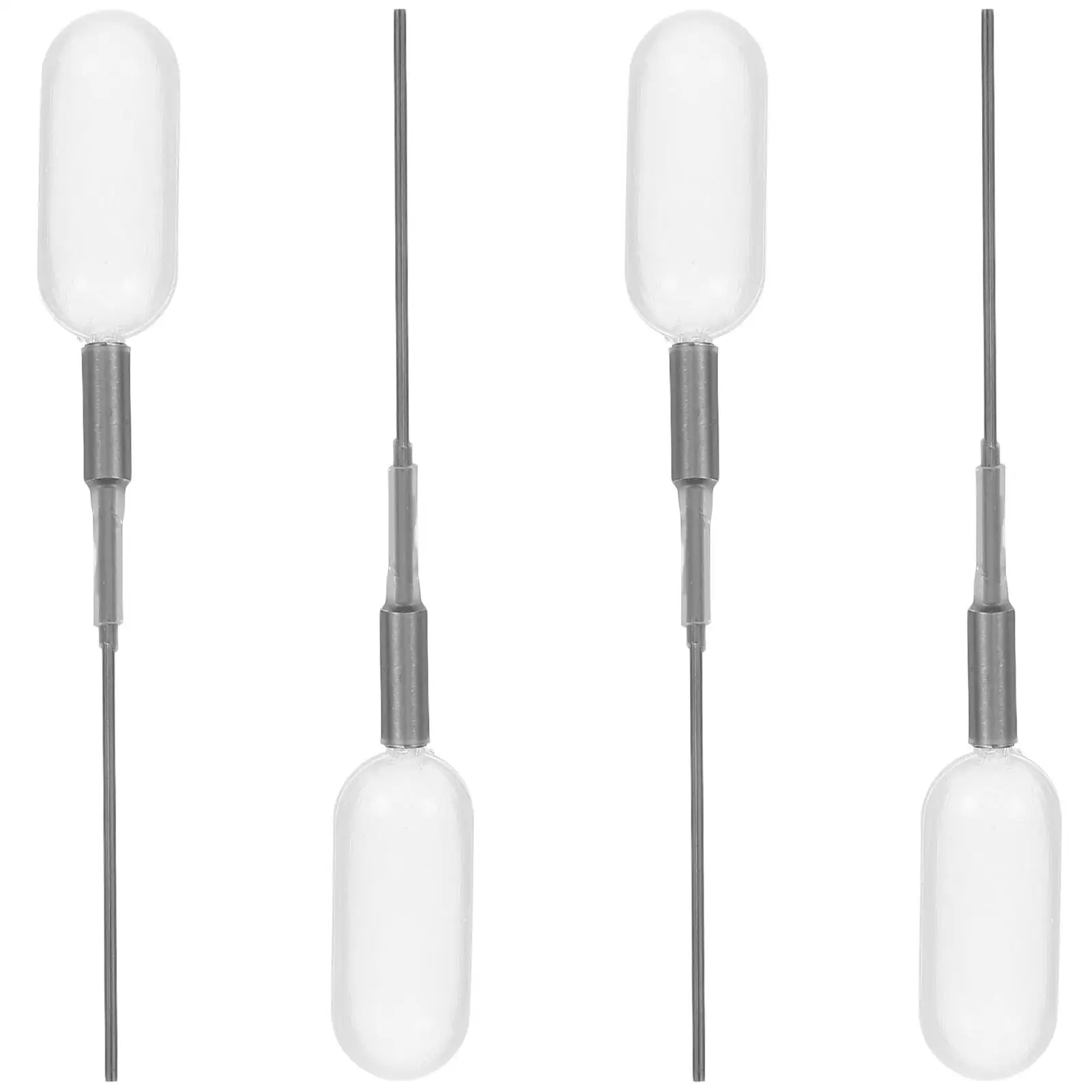 4 Pcs Dropper Pipettes Straw for Essential Oil Perfume Clear Plastic Squeeze Needle Applicator Bottle Liquid Dispensing Tube
