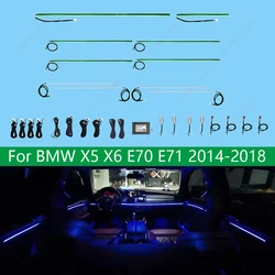 LED Ambient Light Lamp For Bmw X5 X6 E70 E71 2008-2013 Ambient Light LED bar X5 X6 Decorative Atmosphere through central