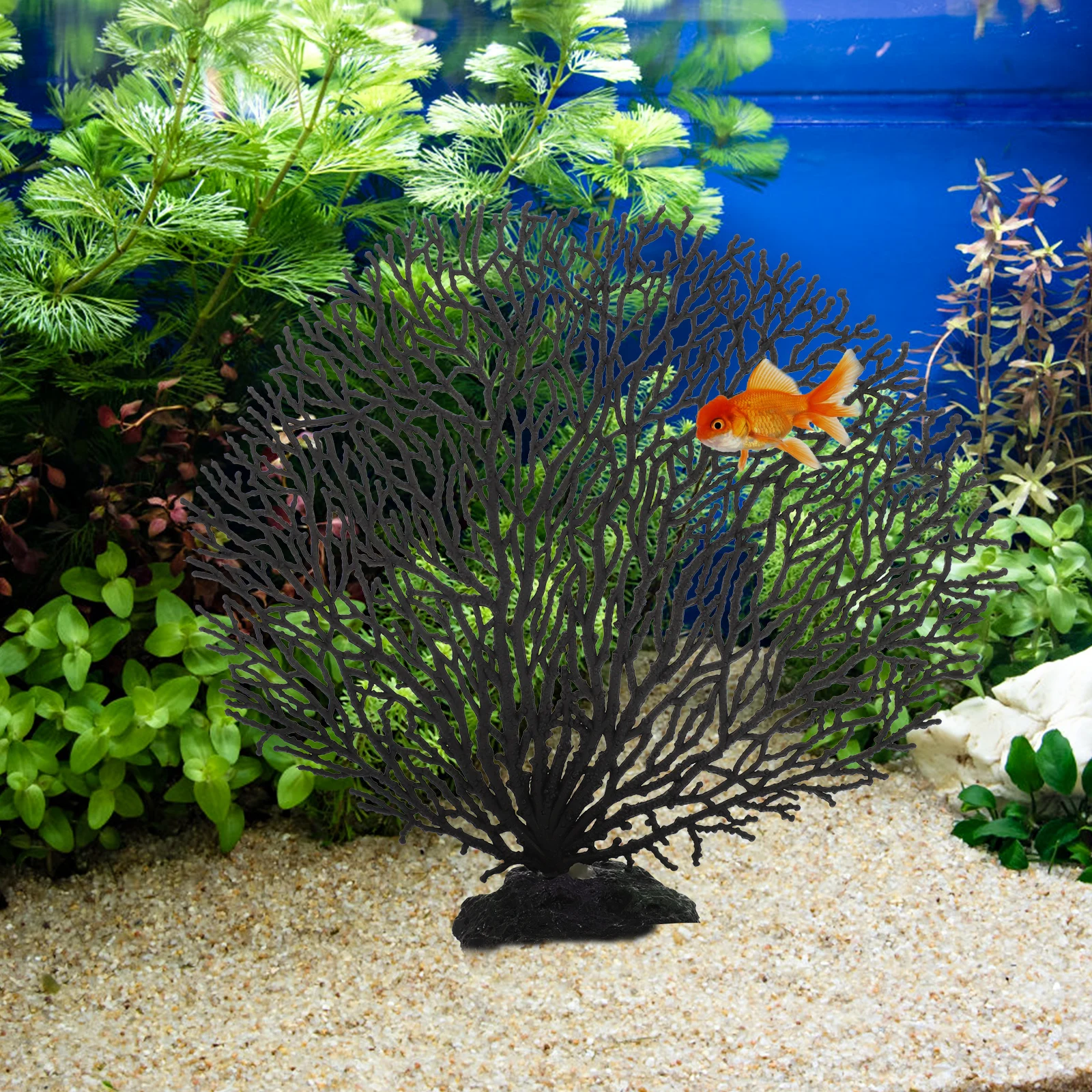 

Simulated Coral Wall Decor Artificial Plants Fish Tank Aquarium Desktop Underwater Landscape Home Office Wear Resistant Compact
