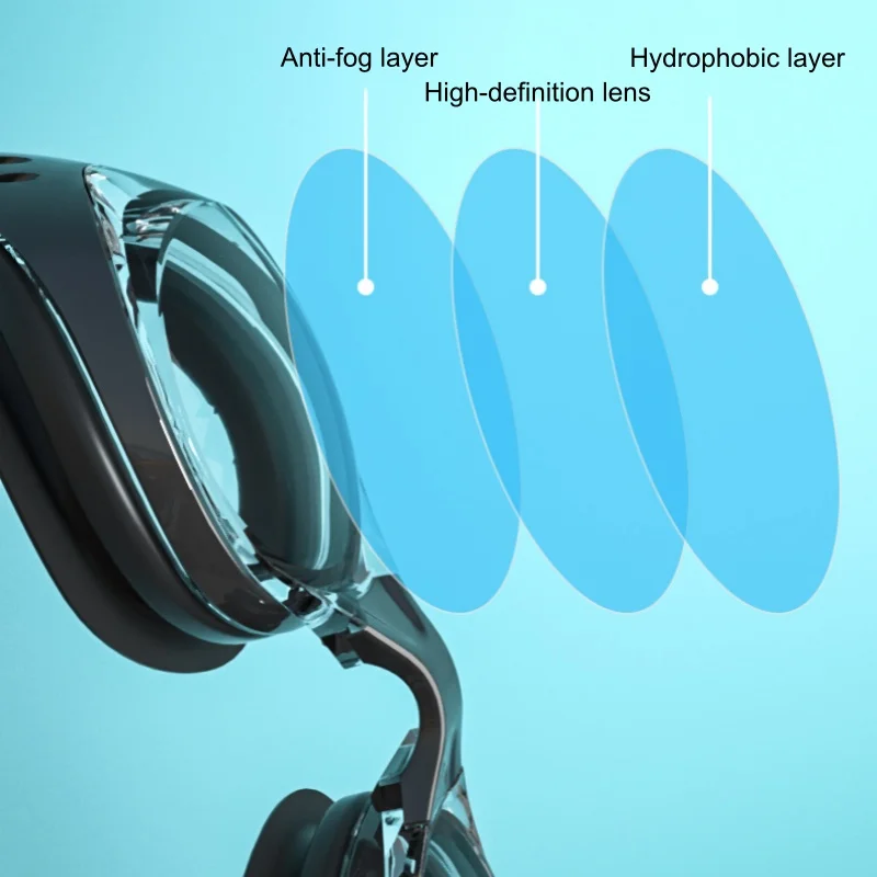 Swimming Sport Equipment Goggles Corrective Myopic No Leaking Anti-Fog for Shortsighted Man Woman Adult