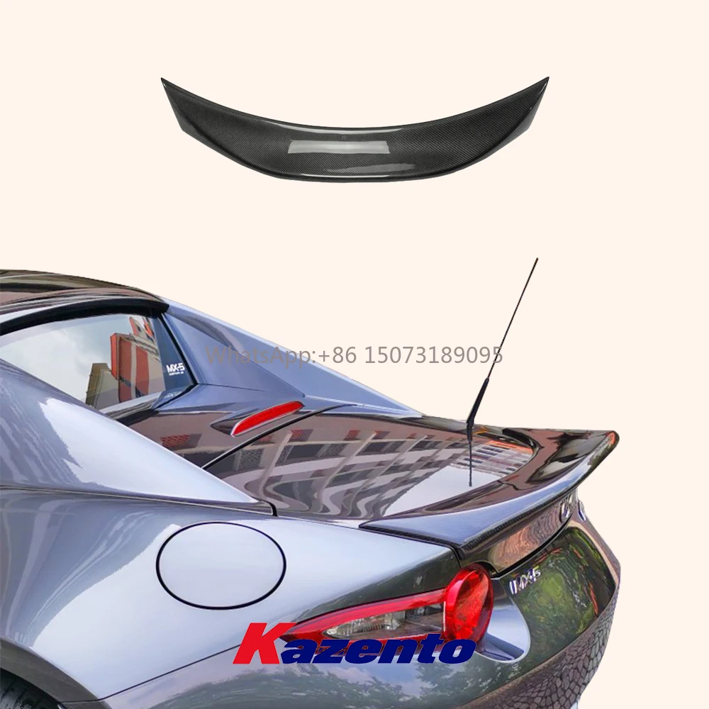 

Комплект кузова автомобиля из углеродного волокна, заднее крыло для Mazda MX5 Miata (только ND) 2015-20, спойлер в стиле RF LMS в стиле «утконос»