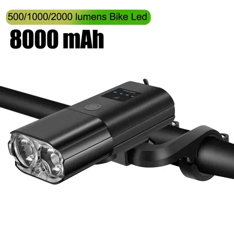 Rechargeable Bike Front Light 4000mAh NEWBOLER