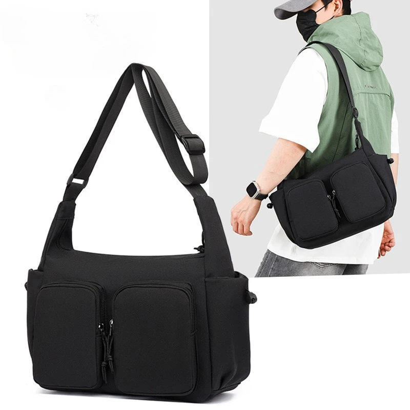 

New Style Casual Men's Single-shoulder Bag - Large Capacity Waterproof Crossbody Bag - Multi-functional Commuter Messenger Bag