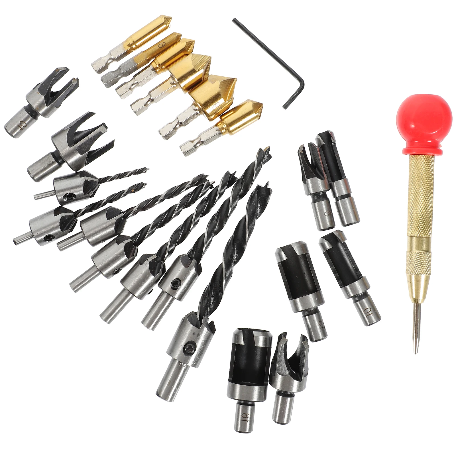 

Fendering Drill Combination Set Countersink Bit with Suite Wood Counterbore Countersunk Kit