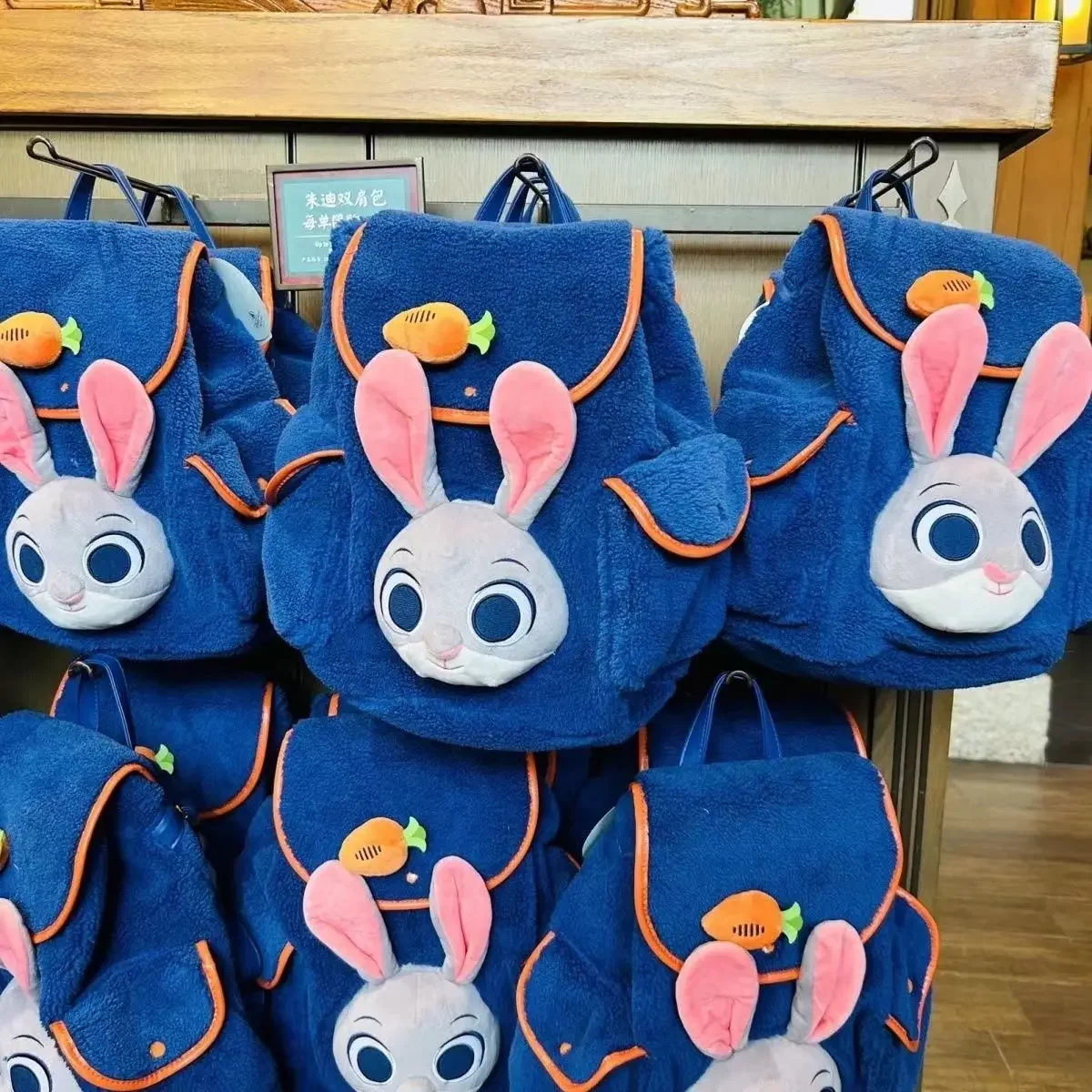 2025 New Zootopia Judy Rabbit Ears Backpack Cute Large Face School Bag for Teen Girls Students Kawaii Gift Shoulder Bag