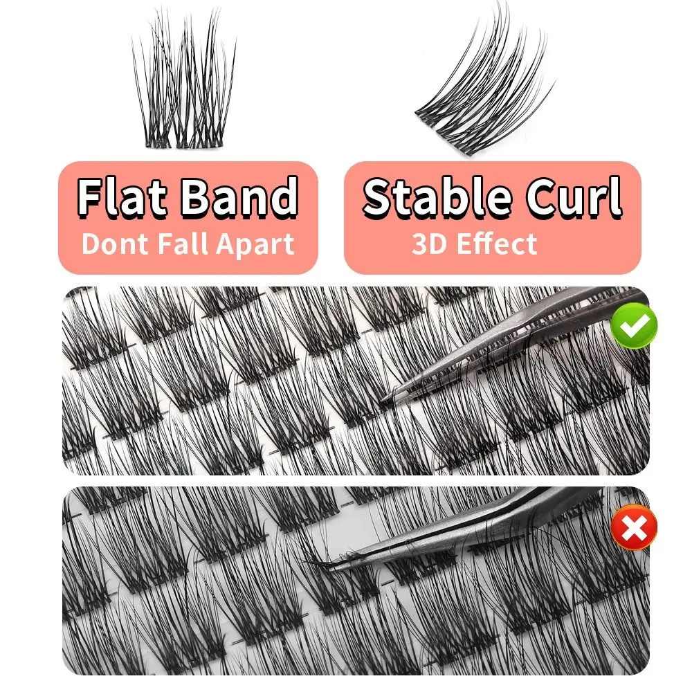 168 قطعة جديد 8-18 مللي متر مجموعات الرموش طويلة الطبيعية Wispy الرموش الفردية اليدوية رموش DIY في المنزل