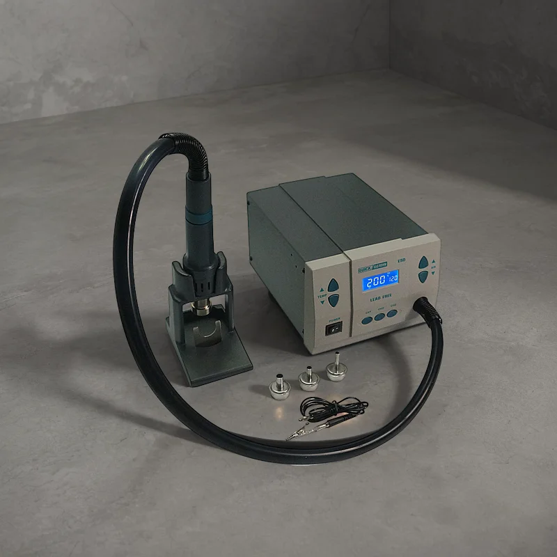 QUICK Spot 861DW Hot Air BGA Rework Station Soldering Station Automatic 3 Working Channels Motherboard Soldering Repair Tool view 2