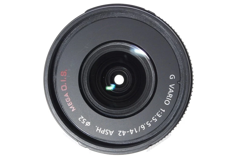 95% جديد حقيقي ل Lumix G Vario 14-42 مللي متر f/3.5-5.6 ASPH ميجا OIS عدسة واسعة الزاوية عدسة تكبير مايكرو 4/3