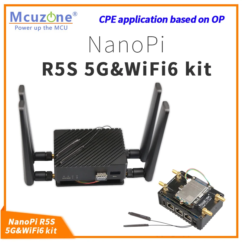 

Комплект nanoPi R5S _ 5G и wifi6, CPE,RM500Q-GL,FM150,ax200 MT7921k intel8265c debian