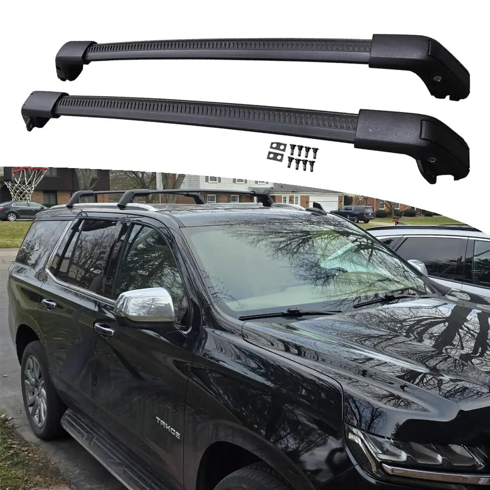 

Cross Bars Fits Chevrolet Suburban Tahoe GMC Yukon Yukon XL Cadillac Escalade 2021-2024 Luggage Carrier Rail Rack Lockable 2PCS