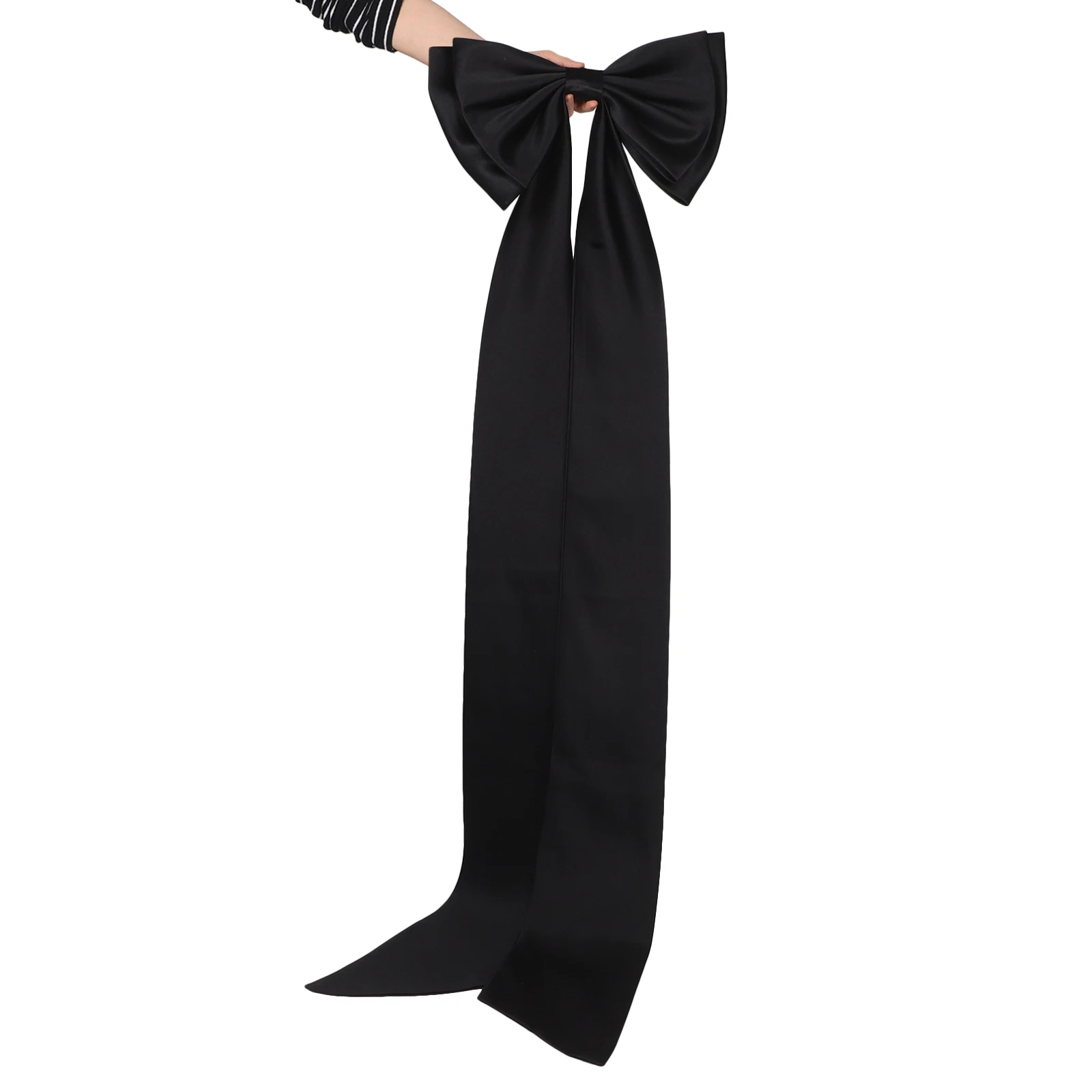 

Big Bow Belt Detachable Train Wedding Dress Bridal Waist Sash Large Bows Adjustable Chiffon Material Stage Performance