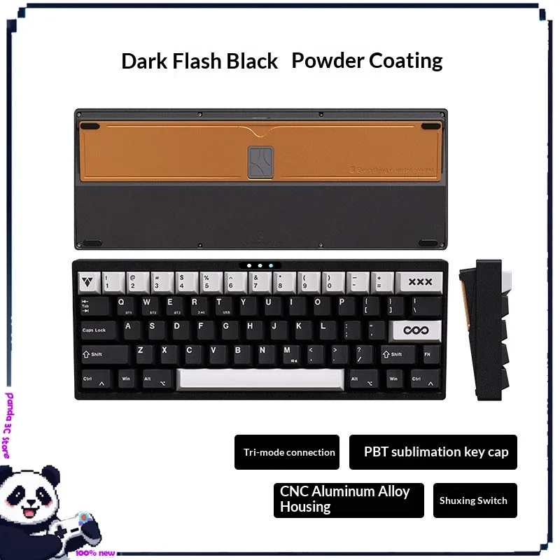 Luminkey 60pro Mechanical Keyboard Custom Wireless Game Keyboard Tri-Mode Hifi Aluminum Pbt Sublimation Keycap Game Accessories