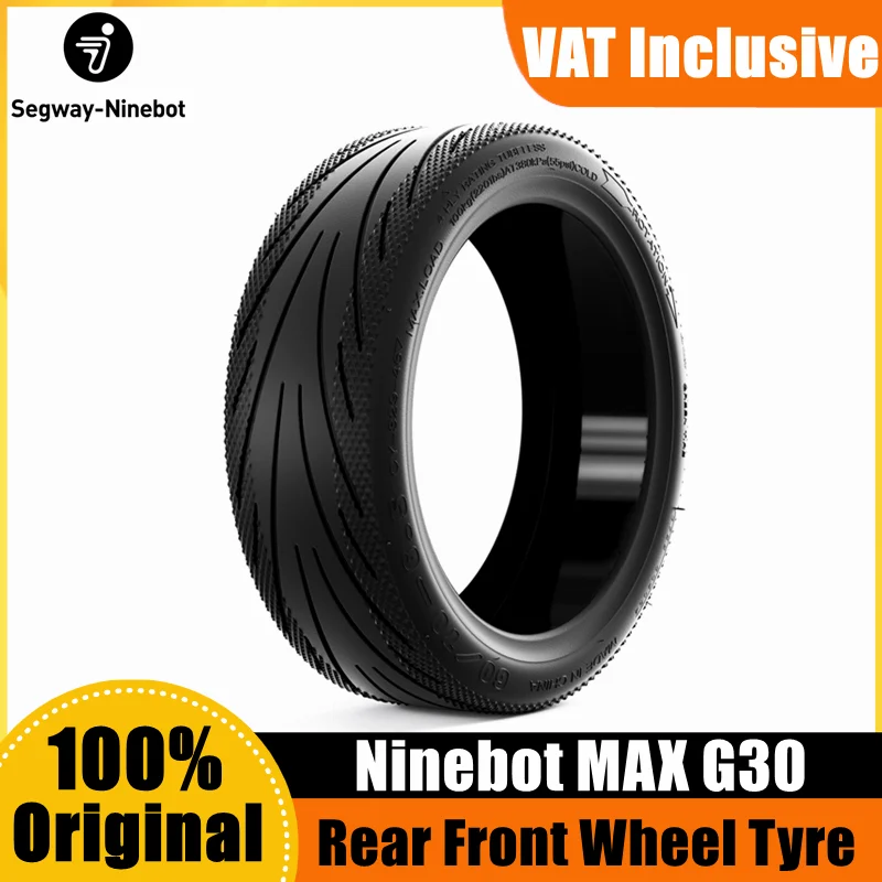 Original Tubeless Front & Rear Jelly Tire Parts For Ninebot Max G30 G30D G2 G65 Smart Electric Scooter Explosion-proof Accessory