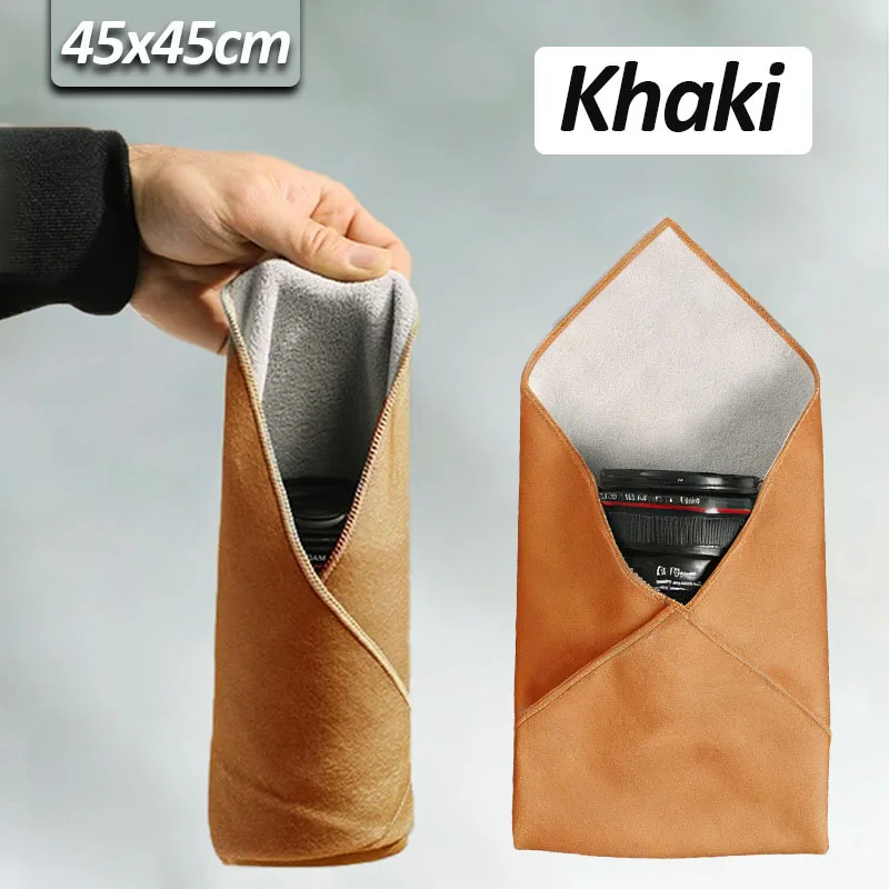Selbstklebende magische Kameraobjektivtasche, tragbare Schutztasche für elektronische Geräte, Klebeband-Werkzeug, Kosmetiktasche, Reise-Organizer