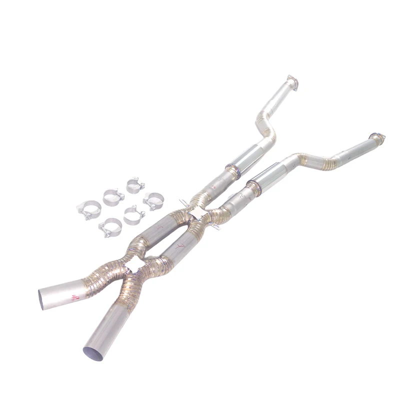 

GFC / Applicable to 2003 - 2010 model BMW M5 E60 5.0L V10 - Mid-section titanium alloy with resonator exhaust pipe