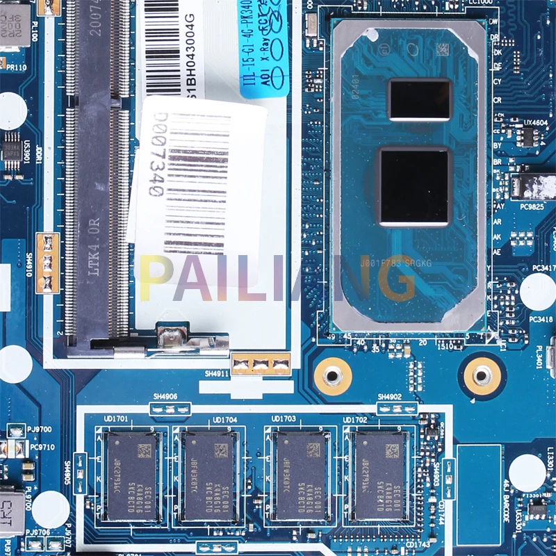 Imagem -03 - Placa-mãe Portátil para Lenovo 4gb de Ram S14515iil V15-iil Notebook Mainboard Nm-c711 I5-1035g1 5b20s43830 Completo Testado