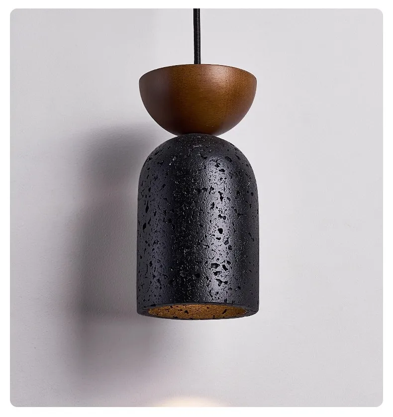 New Travertine Stone LED Pendant Light Chandelier Decor Home Lamp for Living Dining Room Bedroom