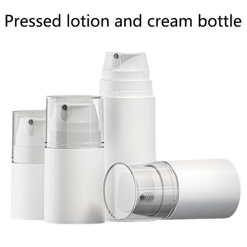1 pz 30/50/100 ml portatile da viaggio vuoto airless pompa barattolo crema dispenser riutilizzabile a prova di perdite bottiglia cosmetica contenitore di stoccaggio