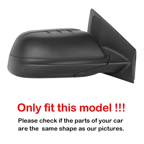 Imagen 2 del producto 2 uds para Ford Edge 2011-2014 cubierta de espejo retrovisor lateral tapa de ala puerta Exterior vista trasera embellecedor accesorios de decoración de coche cromado