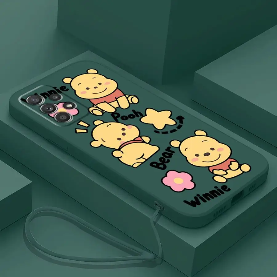 ديزني لطيف ويني حافظة لهاتف سامسونج جالاكسي A35 A15 A13 A14 A51 A36 A26 A24 A22 A52 A34 A16 A11 A12 غطاء ناعم #6