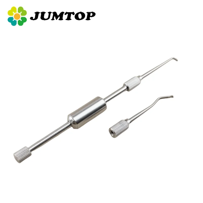 

JUMTOP Dental Double Head Manual Control Crown Remover Stainless Steel Tooth Crown Forceps Orthodontic Dentist Tool