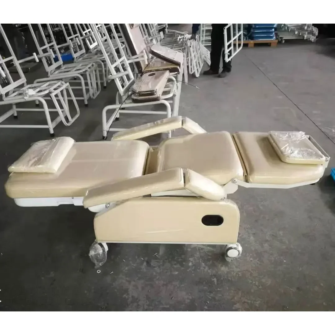 Medical Furniture Folding Manual Multifunctional Patient Hemo Treatment C