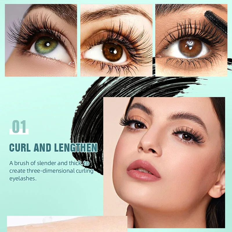 1PC Wimpern Mascara Curling Mascara 3D Verlängert Wimpern Extra Volumen Wasserdicht Natürliche Wimpern Weibliche Make-Up Koreanische Kosmetik