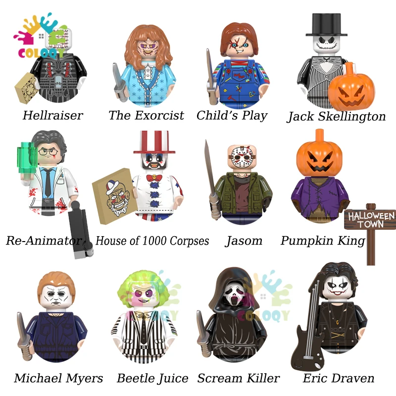 

Детские игрушки, строительные блоки на Хэллоуин, мини-фигурки «Король тыквы», детские игровые игрушки для детей, рождественские подарки