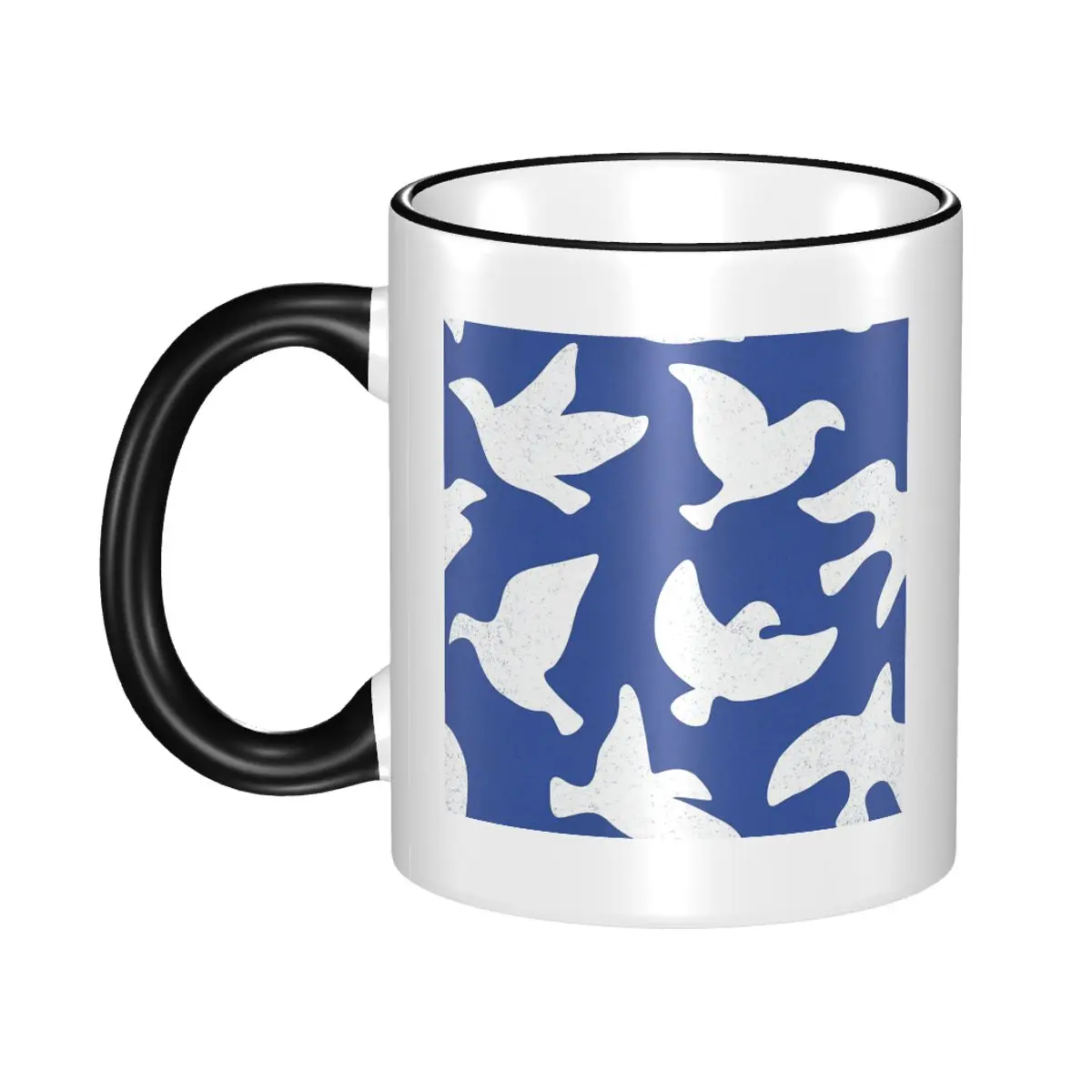 Peace To The World - Doves In The Sky Mug Funny Ceramic Coffee Cups Tea Mugs Milk Cup Drinkware Gift for Friends