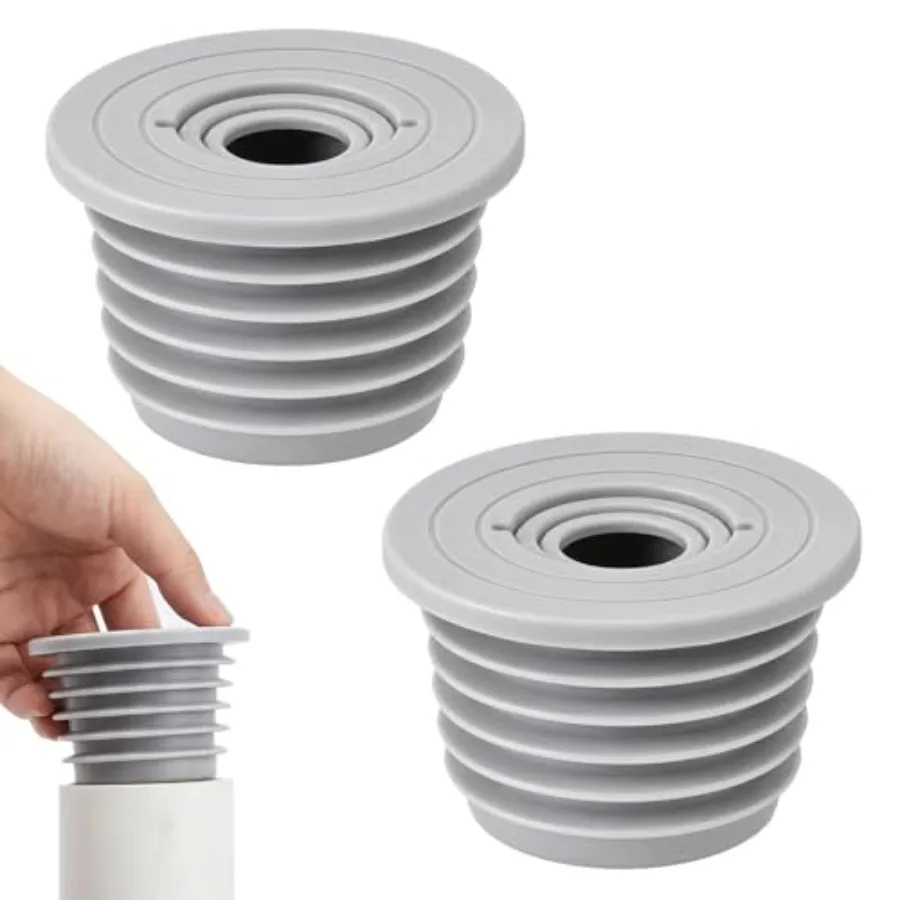 

2 Pack Washing Machine Drain Hose Seal Plug, Silicone Washer Pipe Cover Plug Hose Adapter Odor-Free Sewer Drain Seal for Washer