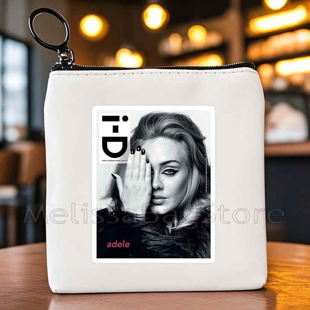 Hello It's Me Love Adele Music Singer Poster Fan Gifts Canvas Coin Purse Canvas Bag Square Key Storage Card Bag Wallet Pouch