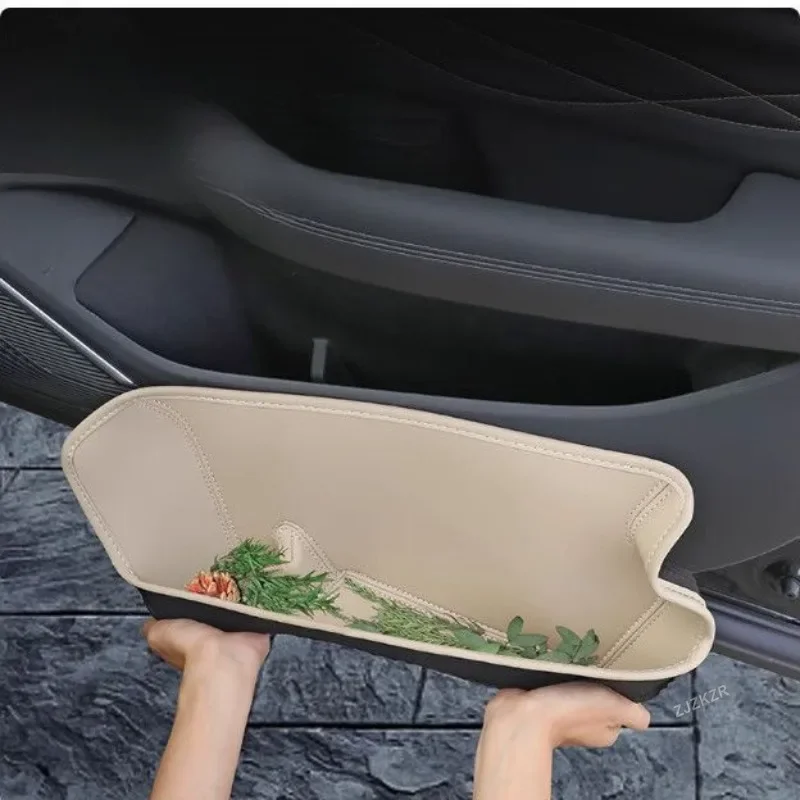 

For Geely Monjaro Xingyue L 2021-2025 Car Door Slot Organizer Box Leather Glove Box Storage Groove Pad Interior Accessories