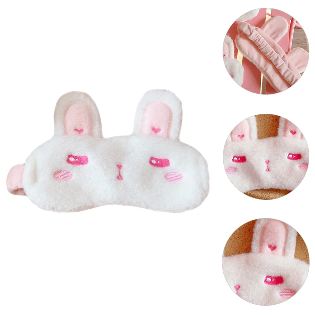 Bunny Ears Eye Mask Lovely Patch Sleep Plush Blindfold Eyeshade for Girls Sleeping Portable Masks Night Cover