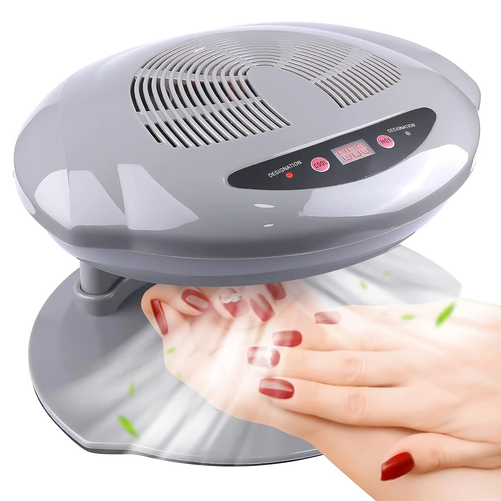 LULAA Nail Fan Dryer 400W Intelligent Automatic Sensor Nail Polish Dryer Nail Drying Fan for Regular Polish Nail Blow Dryer