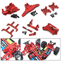 Metal Steering Assembly Shock Tower Body Pillars Gearbox Case For SCY 1/16 16101 16102 16103 16106 16201 PRO JJRC C8805 Q130A