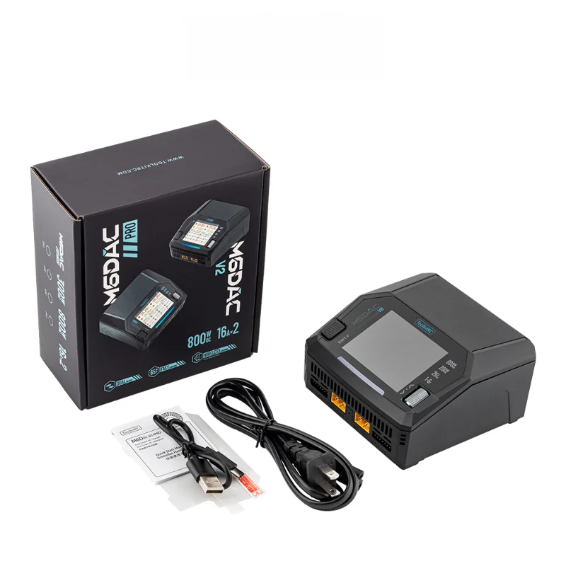 ToolkitRC M6DAC V2 Intelligentes Schnell-Ladegerät für LiPo LiHV 1-6S Akkus für RC-Automodelle und FPV-Drohnen