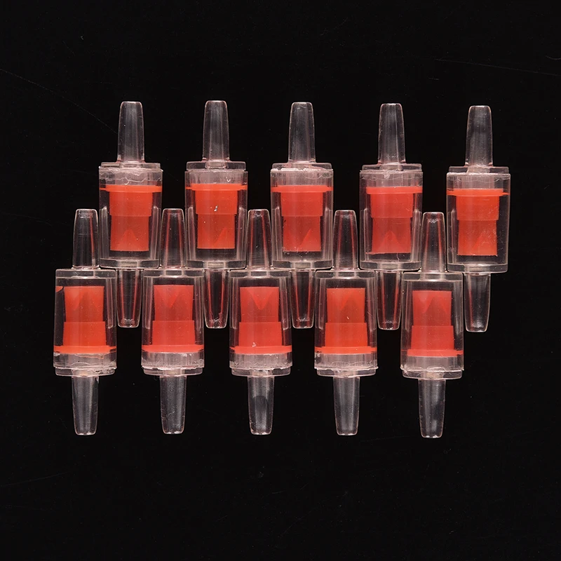 Hot Sale 10/5/3/1Pcs One Way Non-Return Check Valve Fish Tank Co2 Water Air Line Pump Plastic