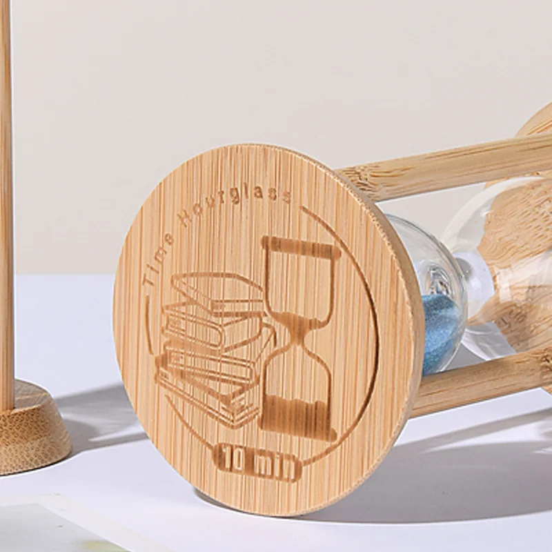 Reloj de arena fluorescente de madera, reloj de arena con temporizador, decoración creativa y la Oficina para el hogar, regalos para el Día de San