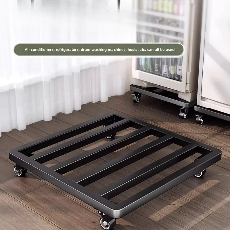 Universal Appliance Riser Base with 360° Wheels Mobile Pedestal for Washing Machine & Refrigerator Non-Slip Storage Shelf