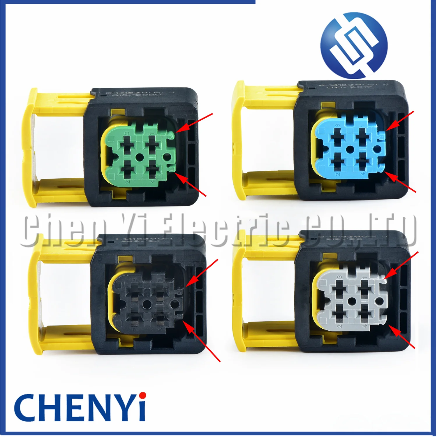 4 pin 1-1418390-1 Waterproof Automotive Electric Oxygen Sensor Connector 114183901