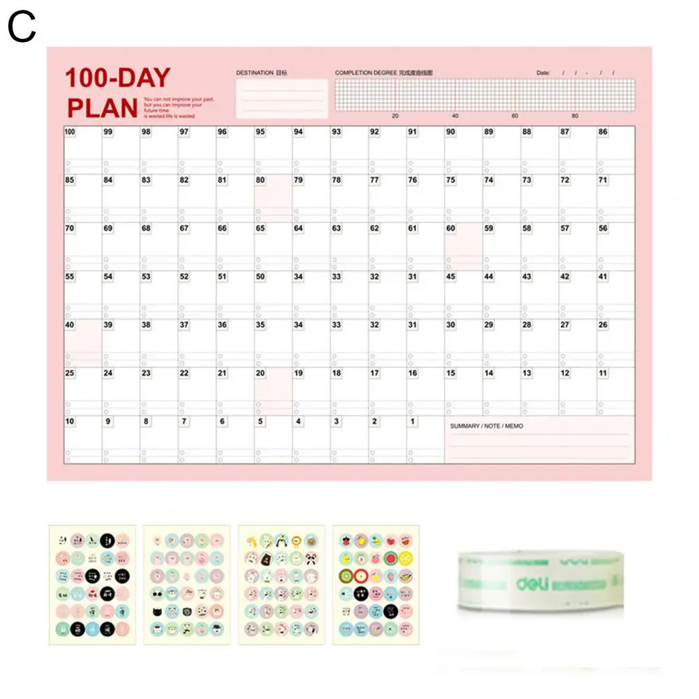 

Interesting 1 Set Ornamental Yearly Weekly Annual Planners Paper Daily Planner Sheets Easy to Use for Home