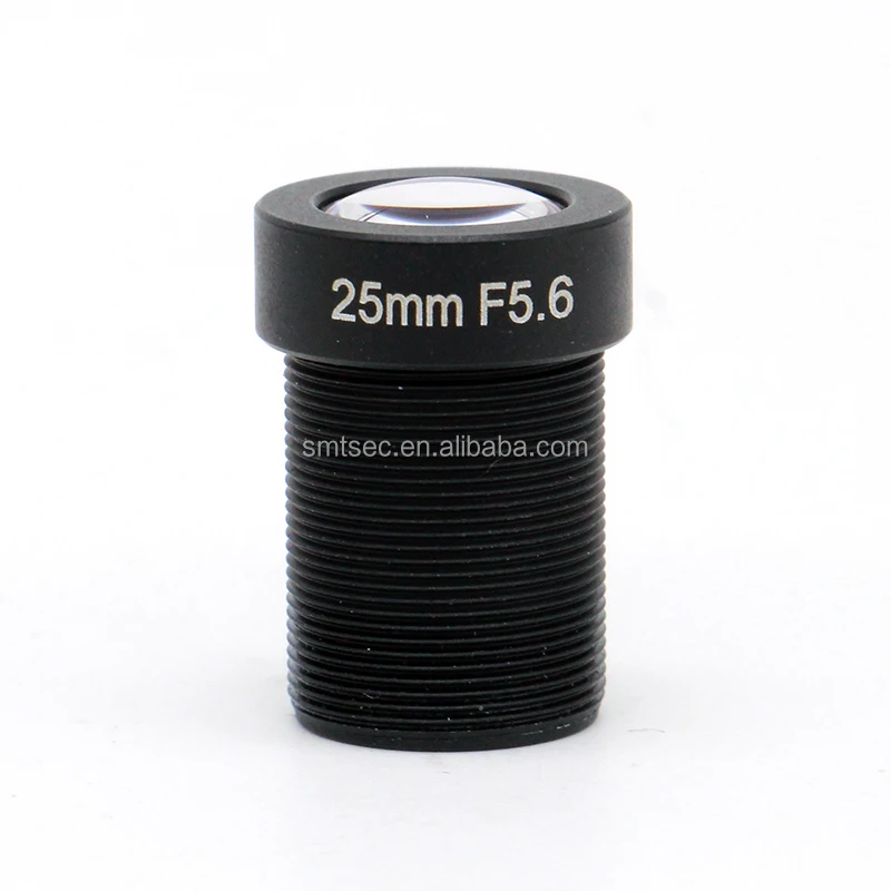 

1/1.8" 25mm M12 No Distortion Lens 5MP Machine Vision Lens F5.6 S Mount CCTV Board Lens for Network IP Security Camera SL-0164