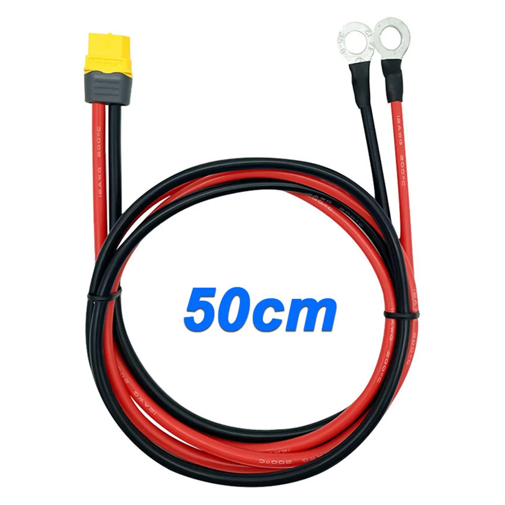 XT60 To O Ring Terminal CableH Female To O Ring Eyelet Terminal Plug Connector Cable 12AWG RC ESC Charger Side Power